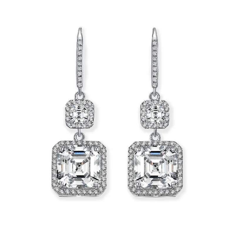 Serena 5 Carat Halo Drops