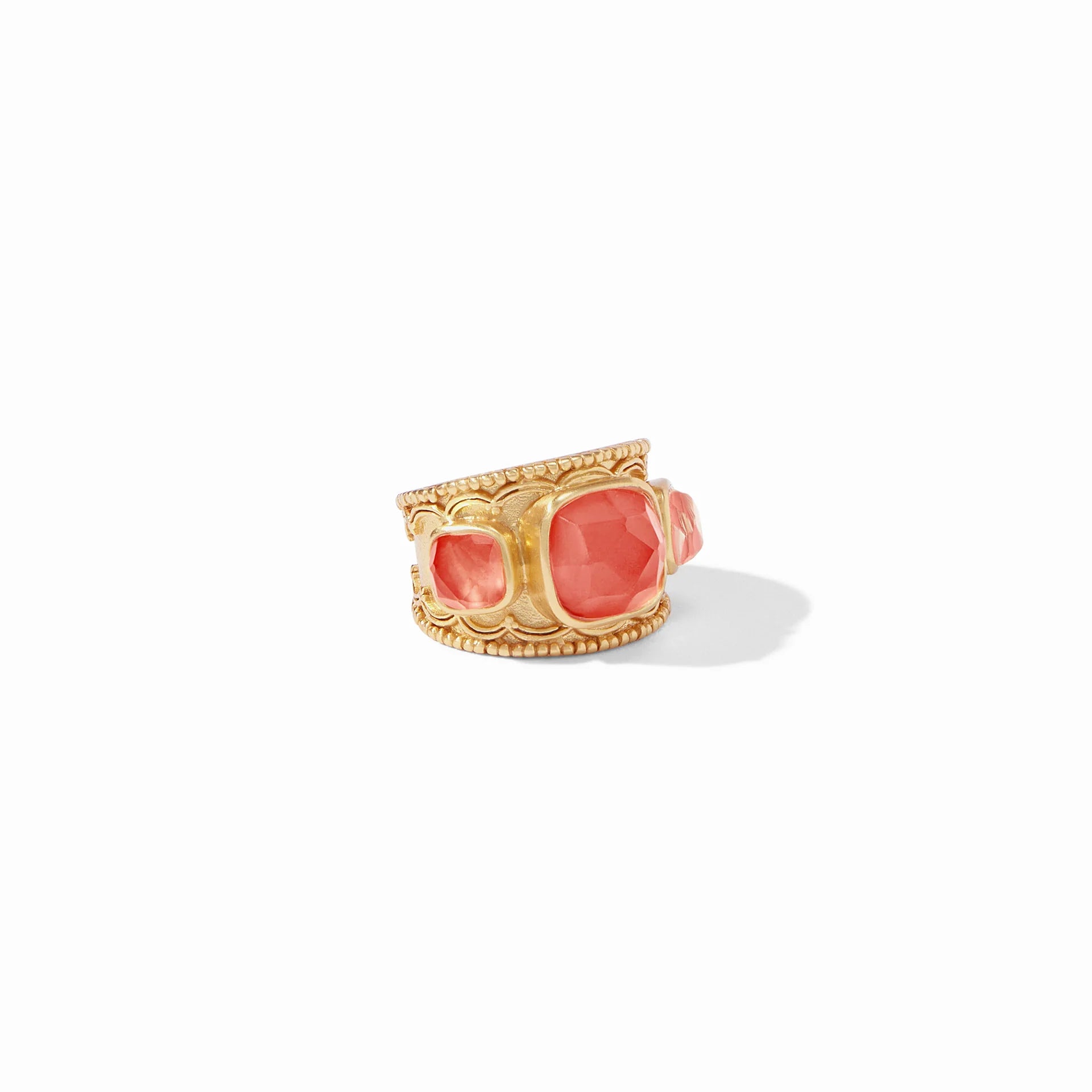 Julie Vos Trieste Statement Coral Ring - Size 8