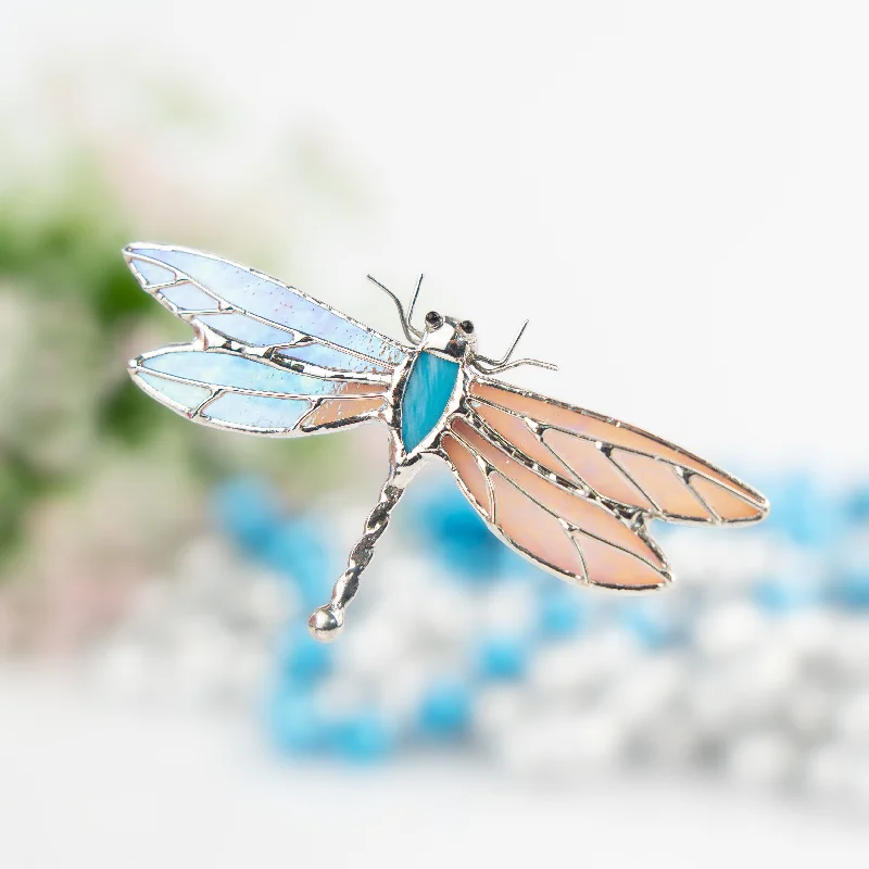 Blue Dragonfly Brooch