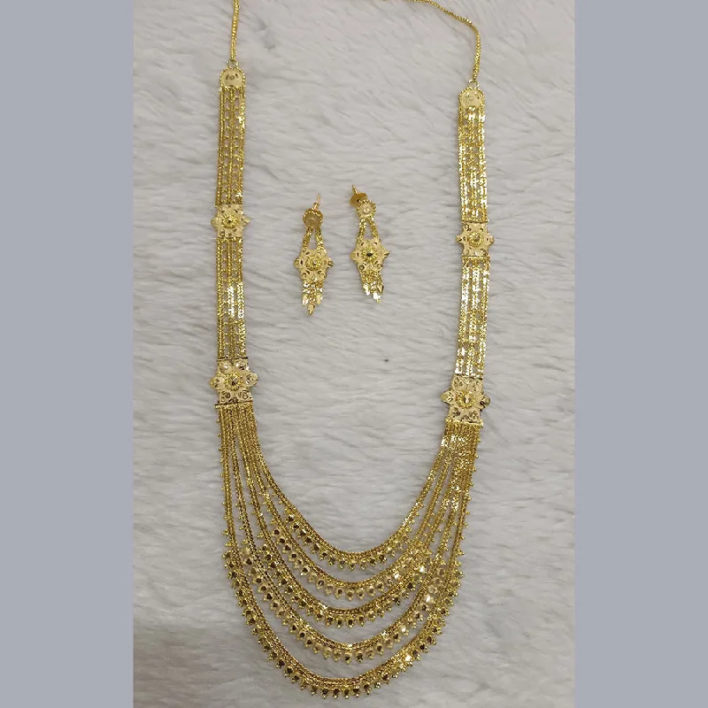 Pari Art Jewellery Forming Multi Layer Long  Necklace Set