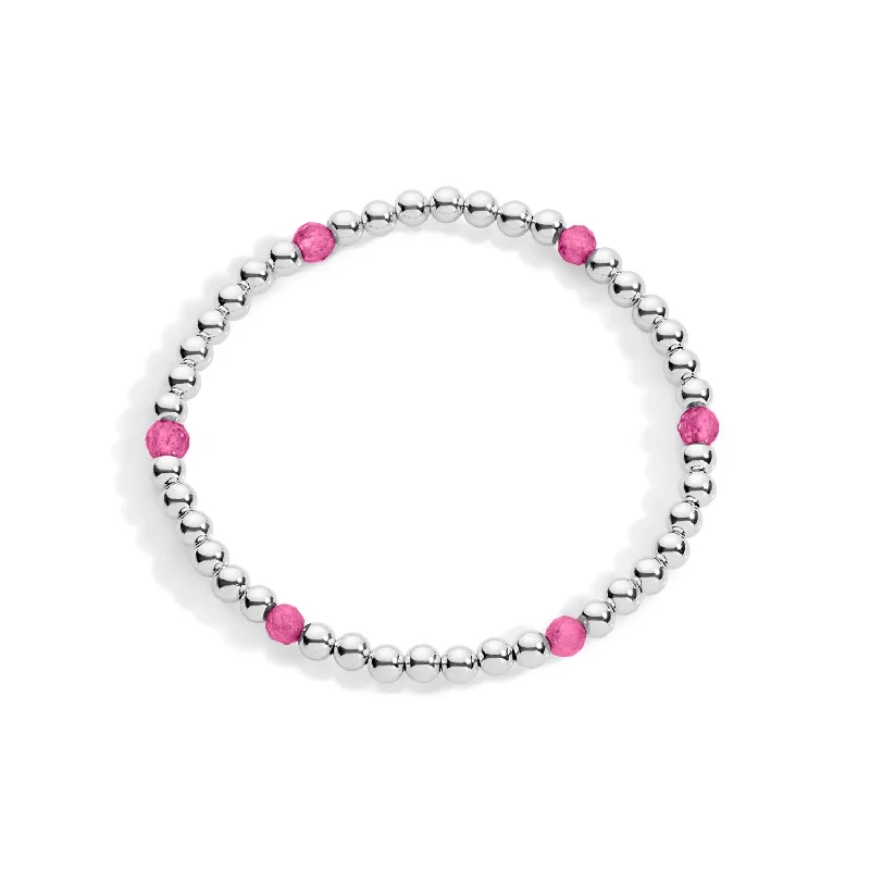 Morgan Sterling Silver Gemstone Pattern Bracelet