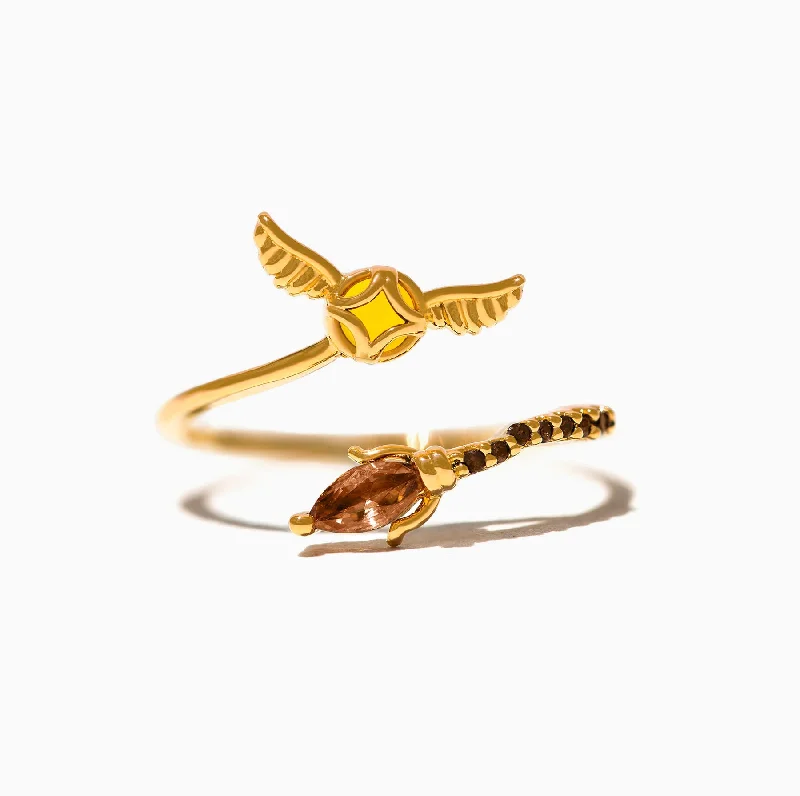 Harry Potter Golden Snitch Adjustable Ring