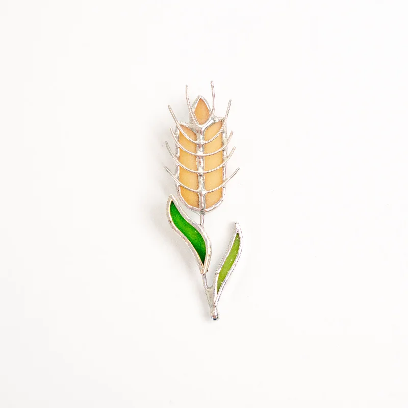 Wheat Plant Brooch