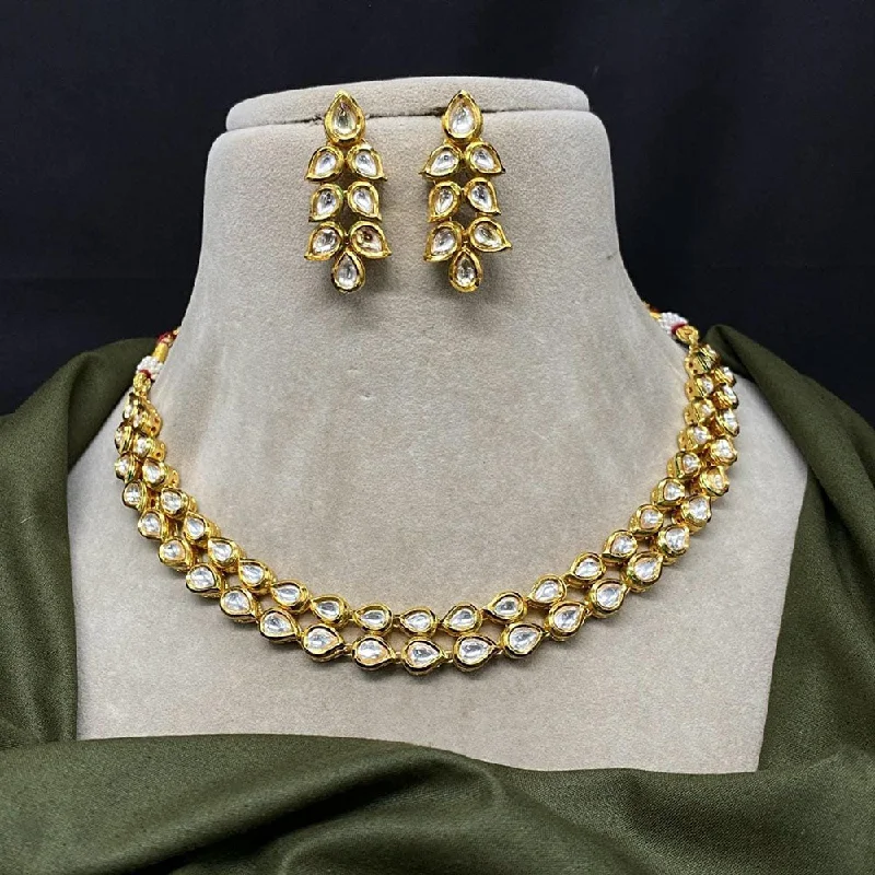 Shagna Gold Plated Kundan Necklace Set