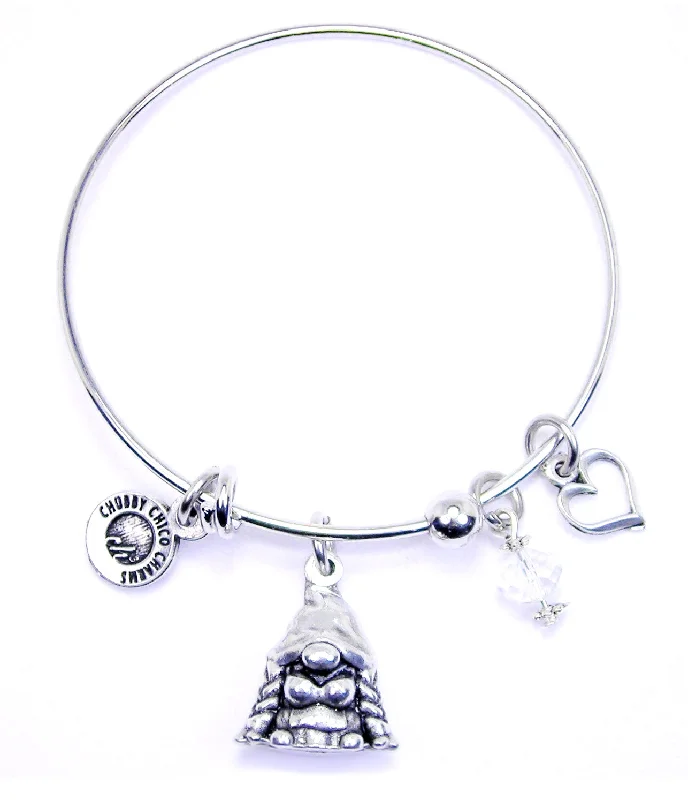 Female Gnome Expandable Bangle Bracelet