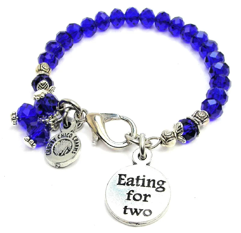 Eating For Two Splash Of Color Crystal Bracelet