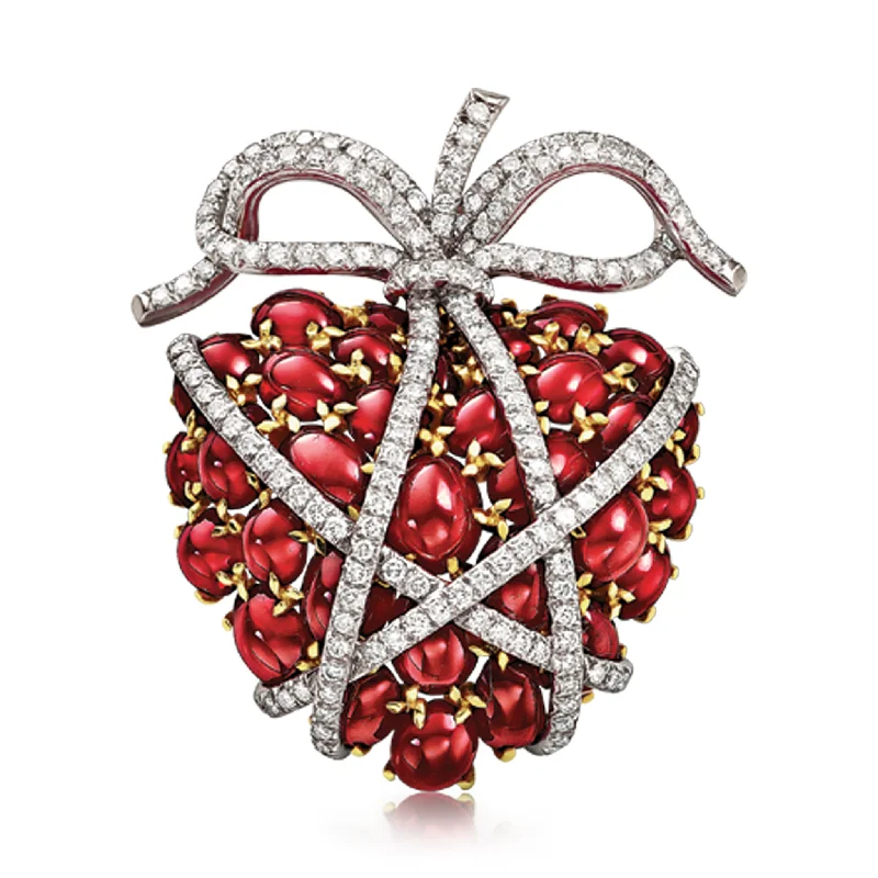 Wrapped Heart Brooch