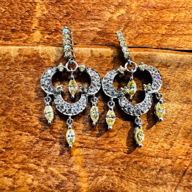 Sterling Silver & Cubic Zirconia Pierced Post Earrings