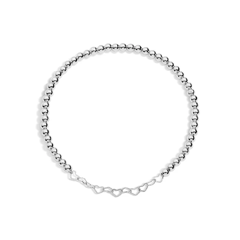 Lucy Silver Heart Bracelet