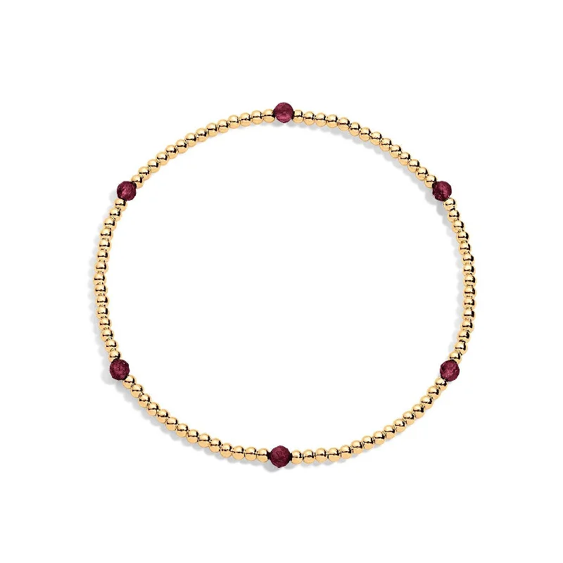 Nina Gold Filled Gemstone Bracelet