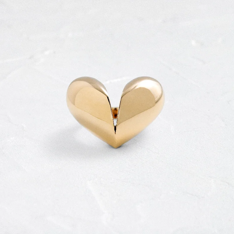 Cracked Open Heart Ring - In Stock