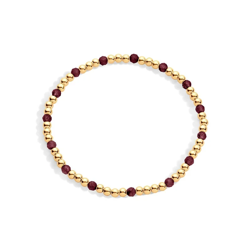 Zoe Gold Filled Gemstone Bracelet