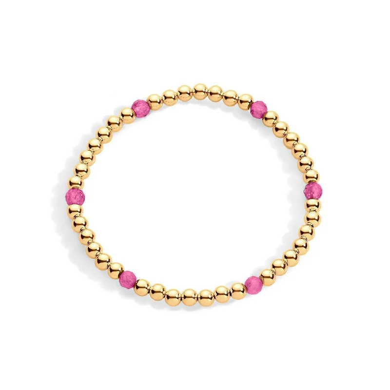 Morgan Gold Filled Gemstone Pattern Bracelet