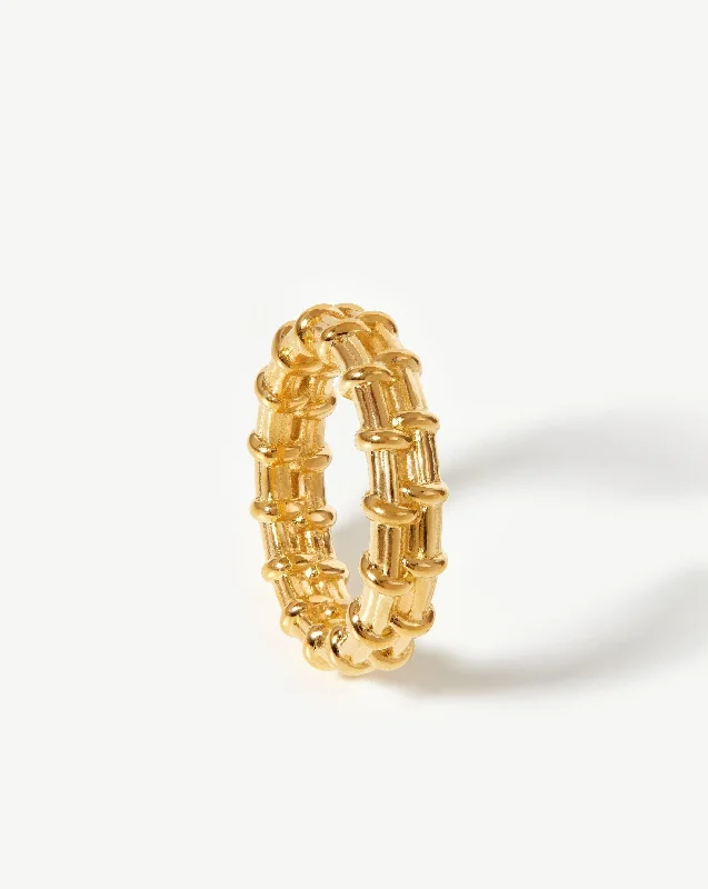 Raffia Ring | 18k Gold Plated