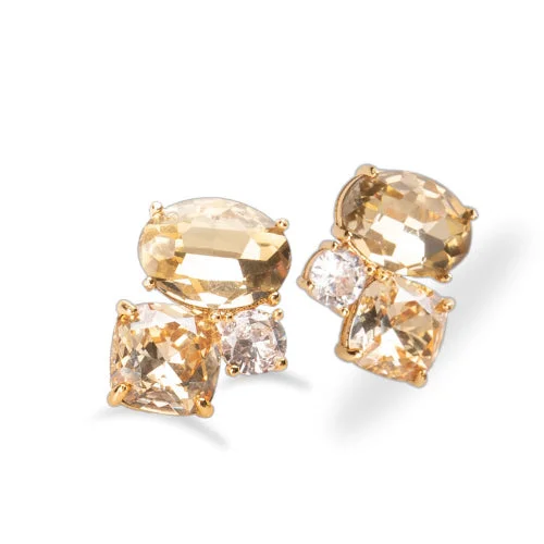 Skylar Crystal Post Earring